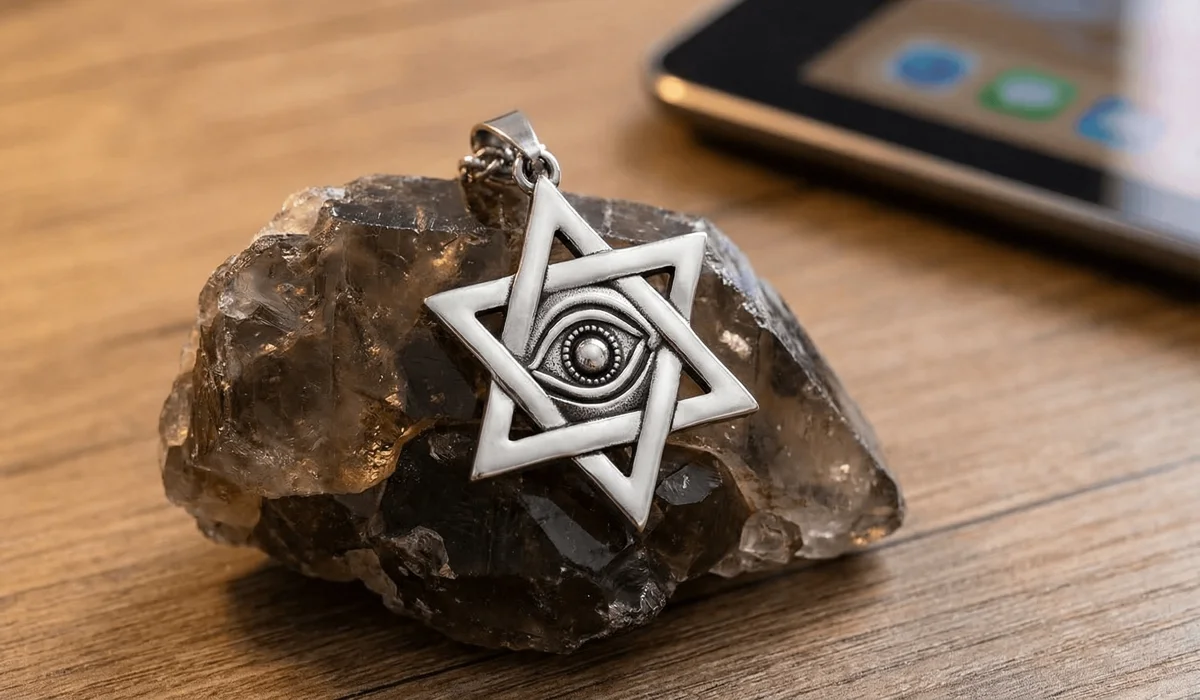 The Spiritual Meaning and Symbolism of the Six-Pointed Star 2 - Buddha Bodhis A handcrafted Six-Pointed Star pendant used as a spiritual amulet for protection and grounding in the digital age.