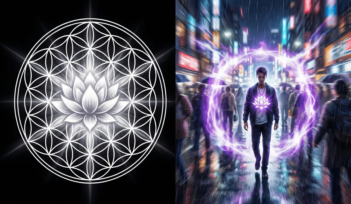 The Spiritual Symbolism of the Lotus Flower: A Guide to Purity, Rebirth, and Jewelry Meanings 3 - Buddha Bodhis Lotus flower sacred geometry and its application as a protective talisman in modern daily life.