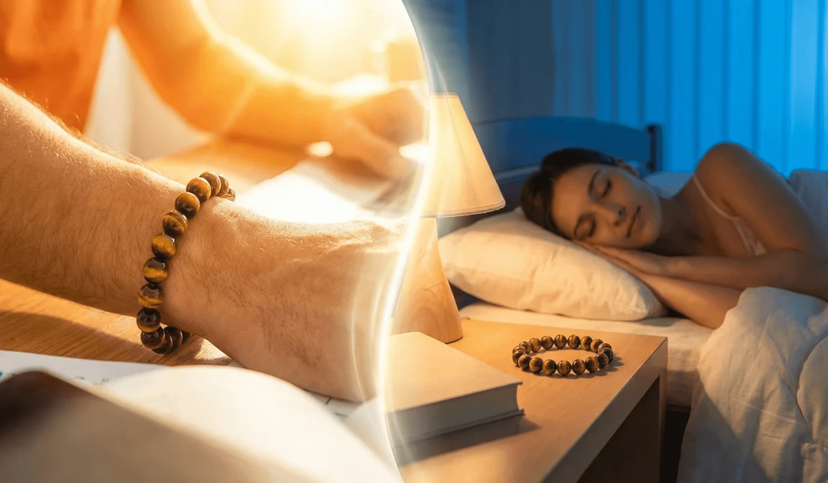 Can You Wear Your Feng Shui Bracelet While Sleeping? Rules and Best Practices 2 - Buddha Bodhis Visual representation of Yin and Yang balance between active day energy and restful sleep