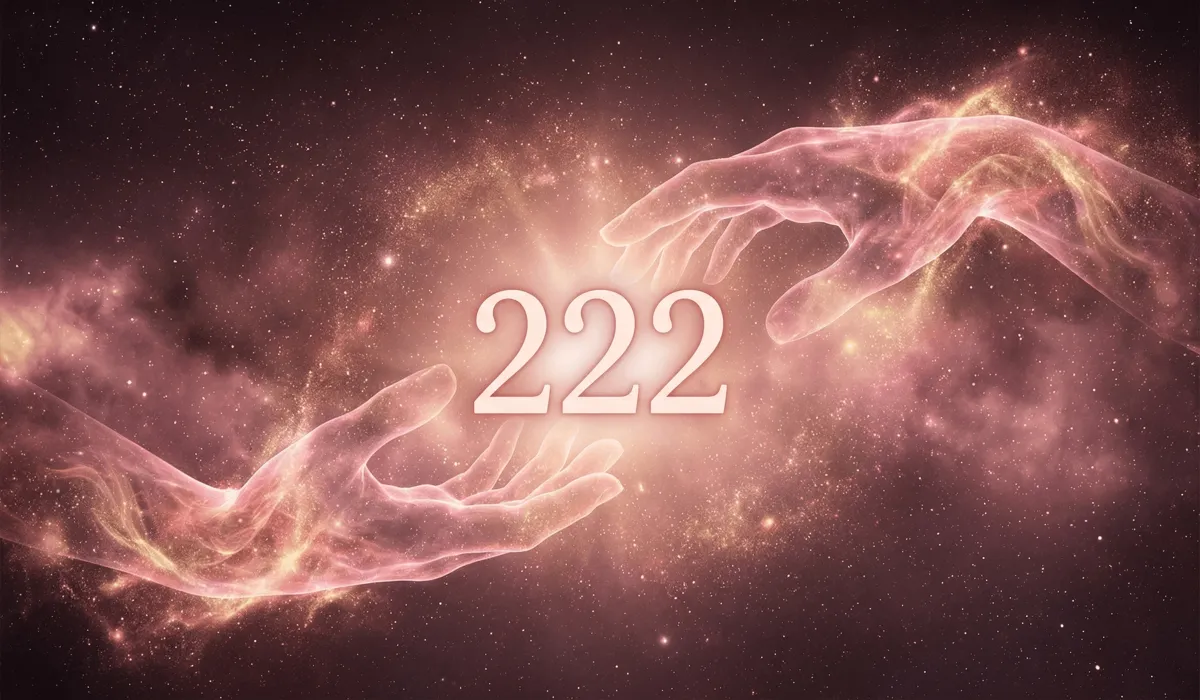 The Most Powerful Angel Numbers for Love, Soulmates, and Twin Flames 1 - Buddha Bodhis Spiritual representation of 222 angel number meaning for soulmate harmony and divine partnership.