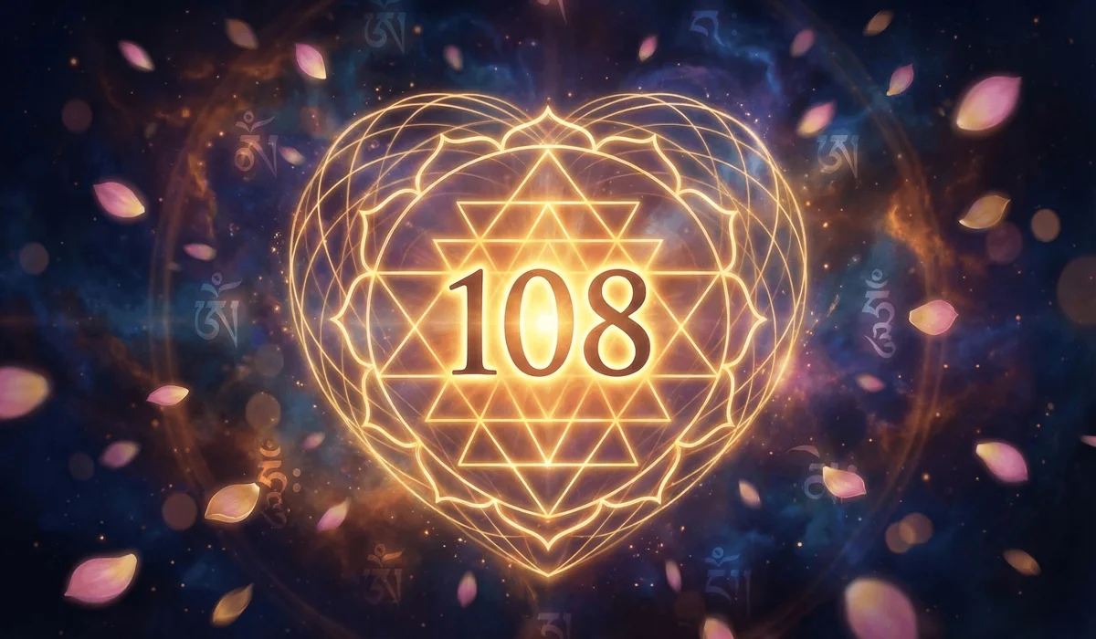 Choosing Between a 108 Mala Necklace and a Wrist Mala for Japa Meditation 1 - Buddha Bodhis Sacred geometry of the number 108 and its connection to the heart chakra energy lines.