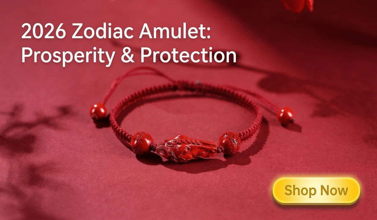 The Spiritual Meaning of Red: Its Power, Symbolism, and Protective Qualities 3 - Buddha Bodhis Handcrafted Natural Red Cinnabar Prosperity on Horseback Bracelet - 2026 Zodiac Red String Amulet for Luck and Protection