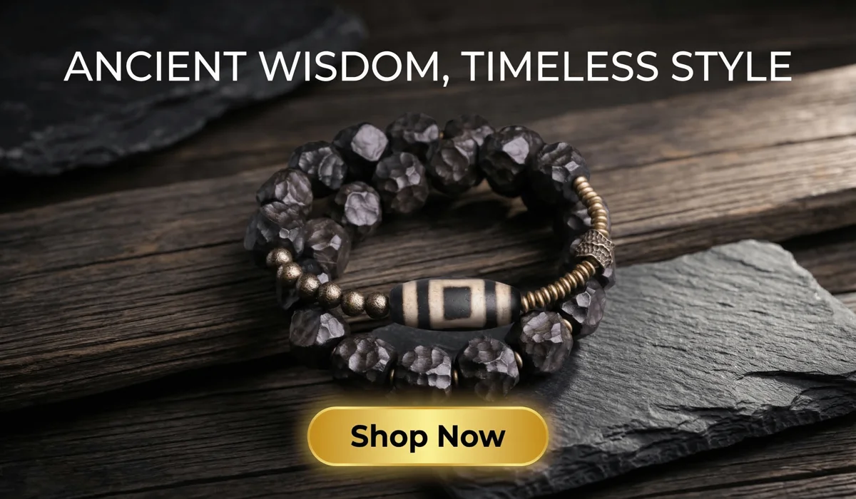 Angel Number 1010 Meaning: Spiritual Awakening, Love, and Trusting Your Path 2 - Buddha Bodhis The Sacred Path: Hand-carved Ebony Dzi Bead Wrap Bracelet for spiritual protection and Zen style - Shop Now