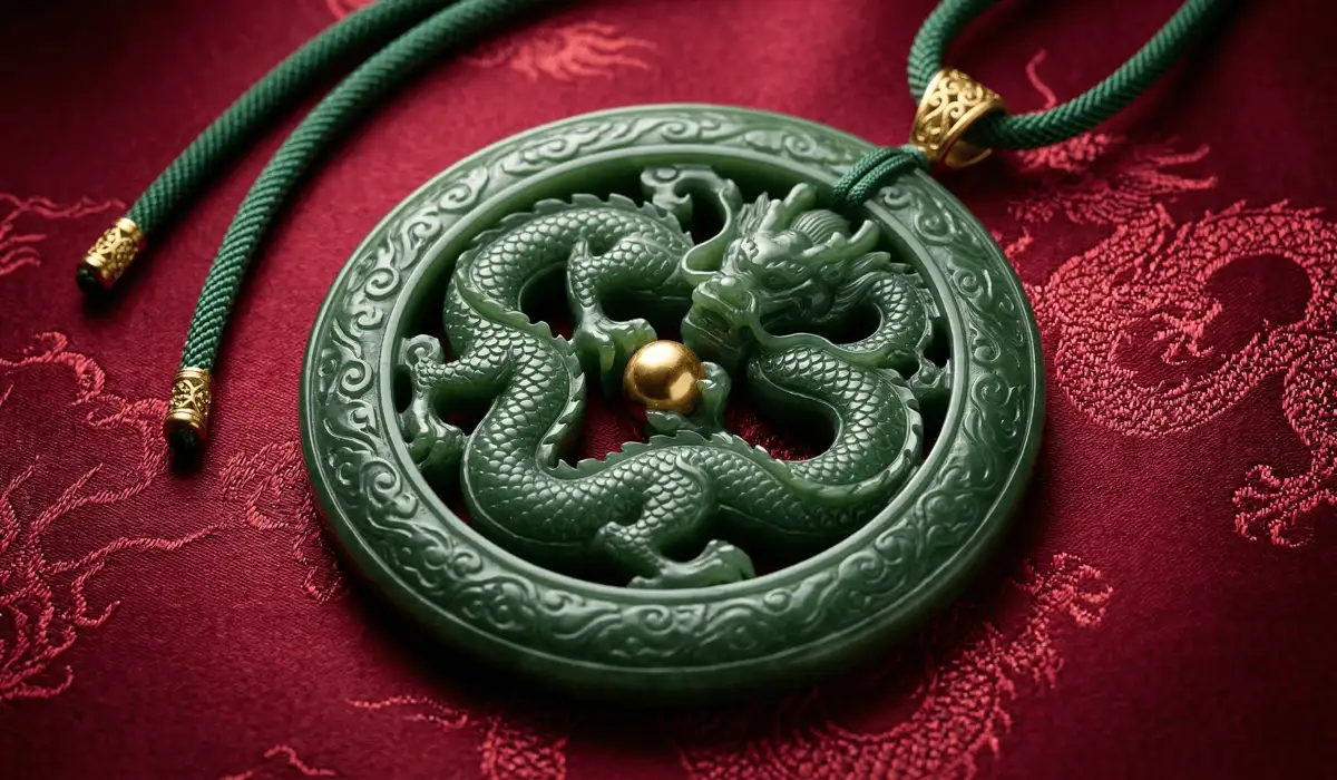 Who Should Not Wear Dragon Jewelry? Feng Shui Taboos and Zodiac Compatibility - Buddha Bodhis A luxury jade dragon pendant representing high-quality Feng Shui jewelry and Eastern imperial symbols.
