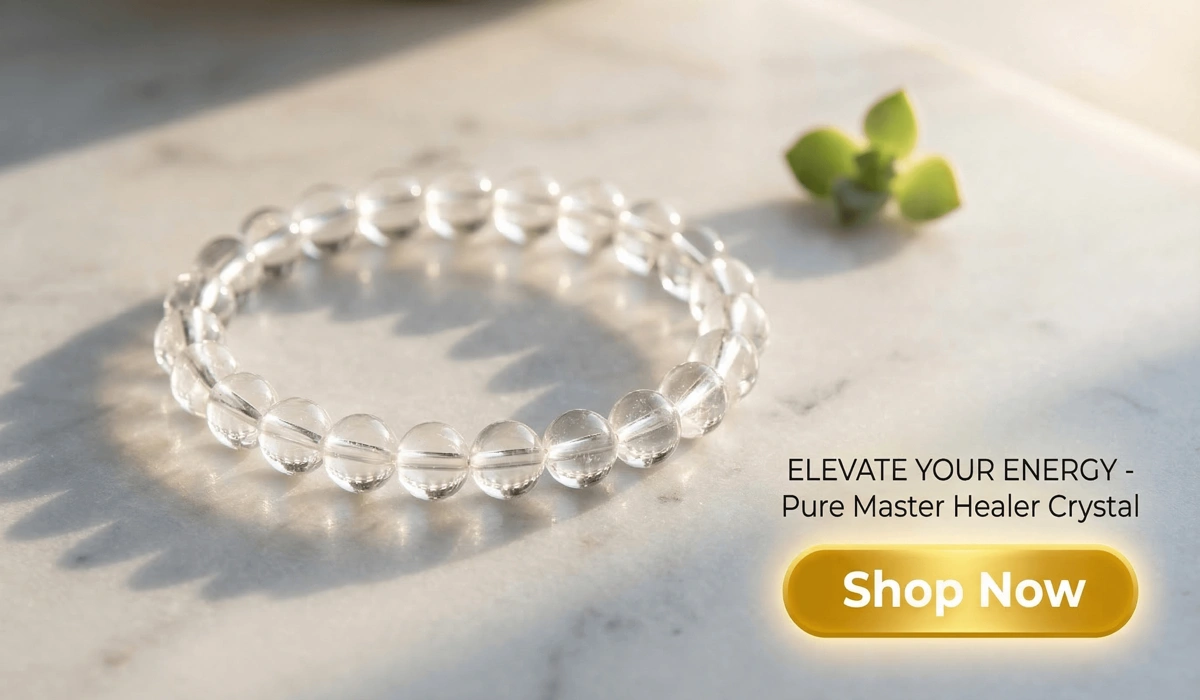 How to Cleanse Your Aura: A Beginner’s Guide to Energy Clearing and Incense 2 - Buddha Bodhis Natural Clear Quartz Master Healer Bracelet for Focus and Aura Cleansing - Shop Now