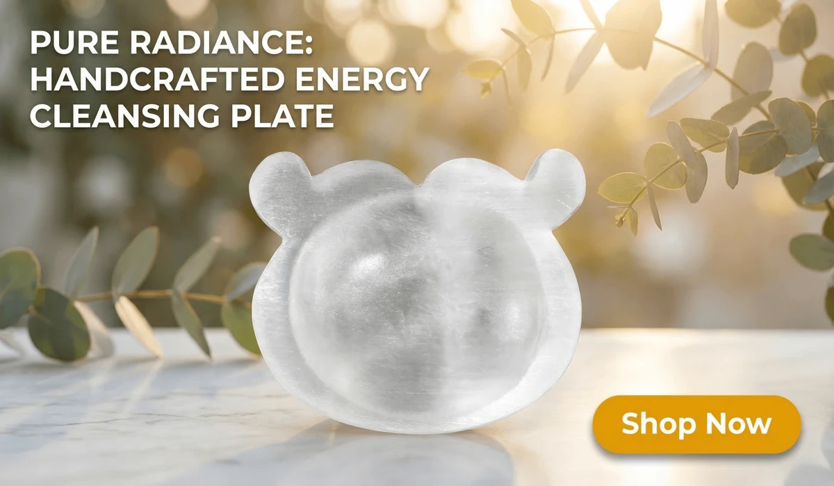 How to Cleanse and Charge Your Angel Number Jewelry for Positive Energy 3 - Buddha Bodhis Natural Moroccan Selenite Ox Bowl and Crystal Cleansing Charging Plate for energy healing and home decor