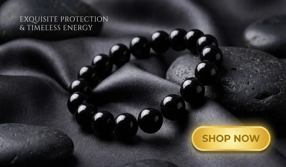 Choosing Your Angel Number Necklace: The Spiritual and Energetic Differences Between Gold and Silver 2 - Buddha Bodhis Natural Black Obsidian Bracelet for Protection and Wealth - Elegant Spiritual Jewelry with Shop Now Button
