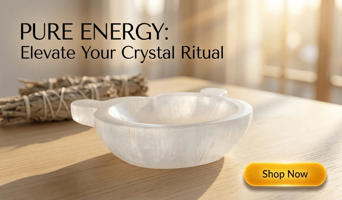 What to Do If Your Angel Number Necklace Breaks: Spiritual Meaning and Practical Steps 4 - Buddha Bodhis Natural Moroccan Selenite Ox Bowl crystal cleansing and charging plate for spiritual home decor