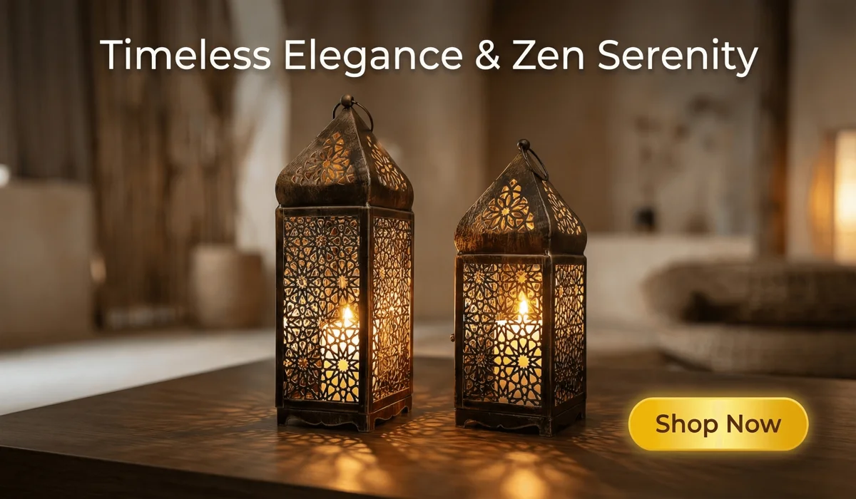 The Ultimate Guide to Angel Number Candle Sets for Mindfulness and Manifestation 3 - Buddha Bodhis Hollow Iron Art Vintage Candle Holders featuring intricate geometric patterns and warm glowing candlelight, perfect for Zen Serenity home decor.