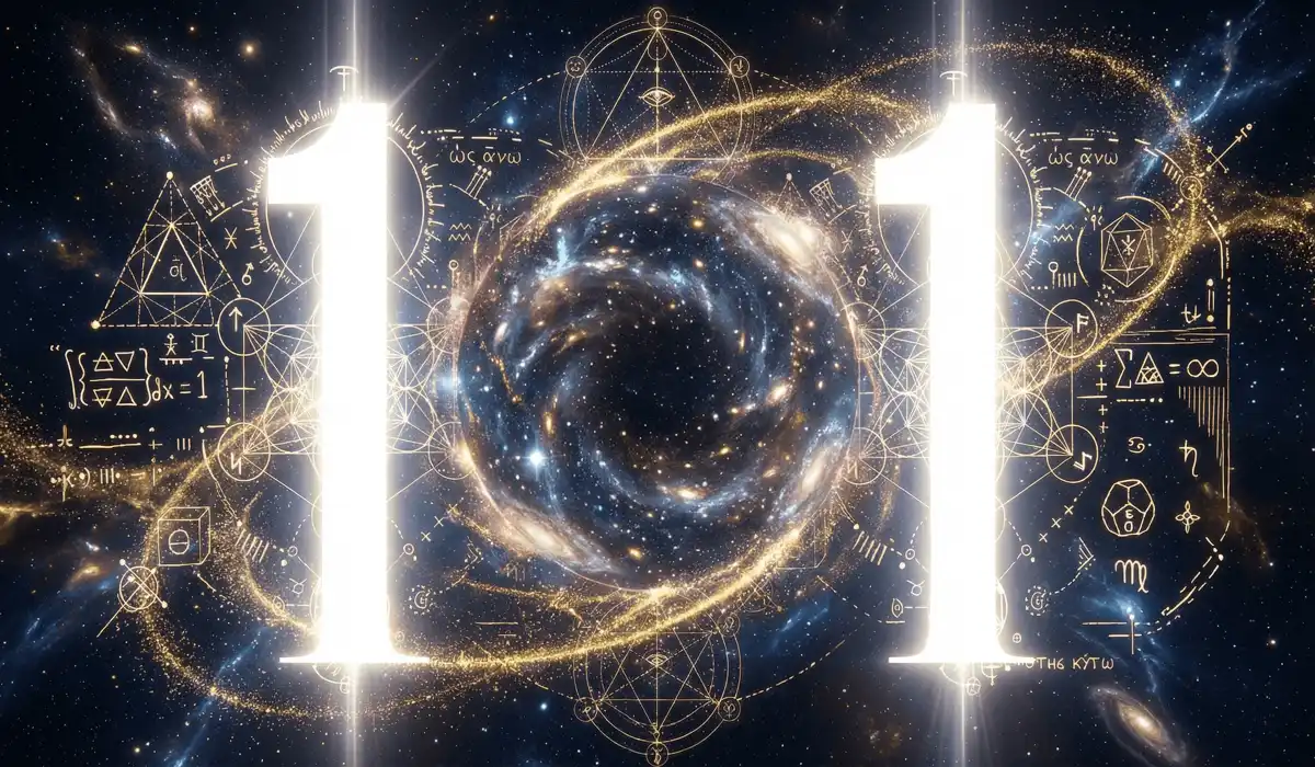 Angel Number 101: Discover the Spiritual Meaning and Significance of This Divine Sign 1 - Buddha Bodhis A visual representation of the geometry of Angel Number 101 showing the connection between the individual self and the infinite cosmic void.