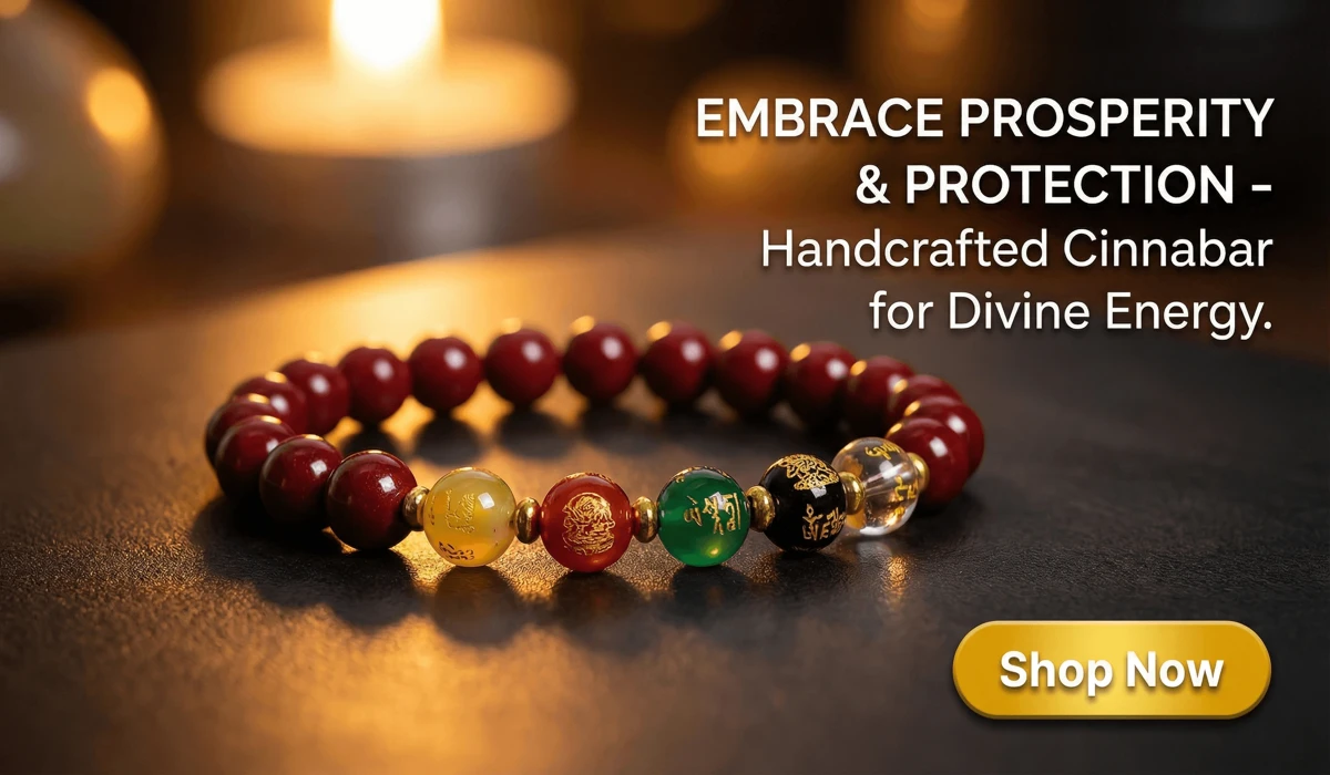 888 Angel Number Meaning: A Spiritual Guide to Abundance and Prosperity 3 - Buddha Bodhis Handcrafted Natural Red Cinnabar Bracelet featuring Five-Way Wealth God Amulet for Prosperity and Protection