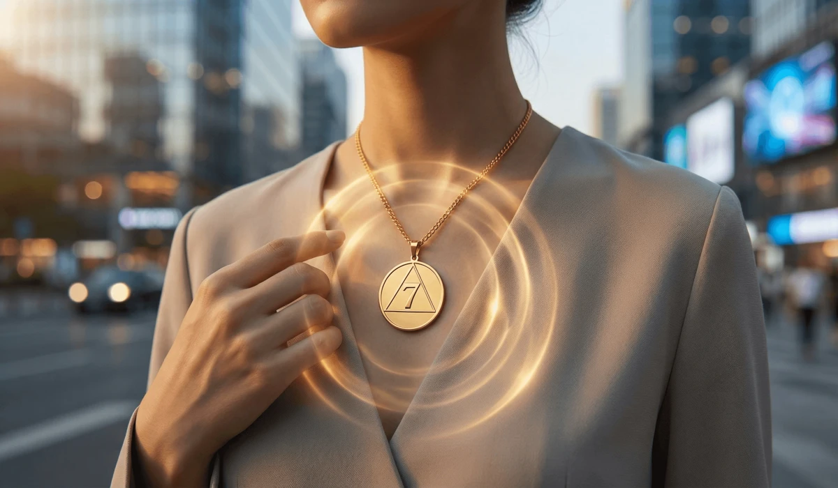 Discover Your Power Numbers: A Guide to Their Meaning and Influence 3 - Buddha Bodhis A close-up of a golden numerical talisman pendant representing spiritual protection and manifestation.