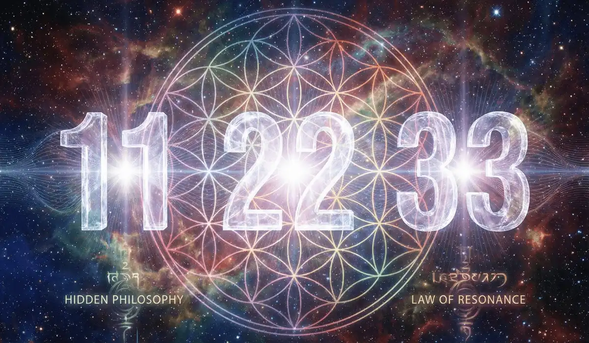 Discover Your Power Numbers: A Guide to Their Meaning and Influence 1 - Buddha Bodhis Master numbers 11, 22, and 33 glowing in a cosmic nebula to illustrate spiritual resonance and sacred geometry.