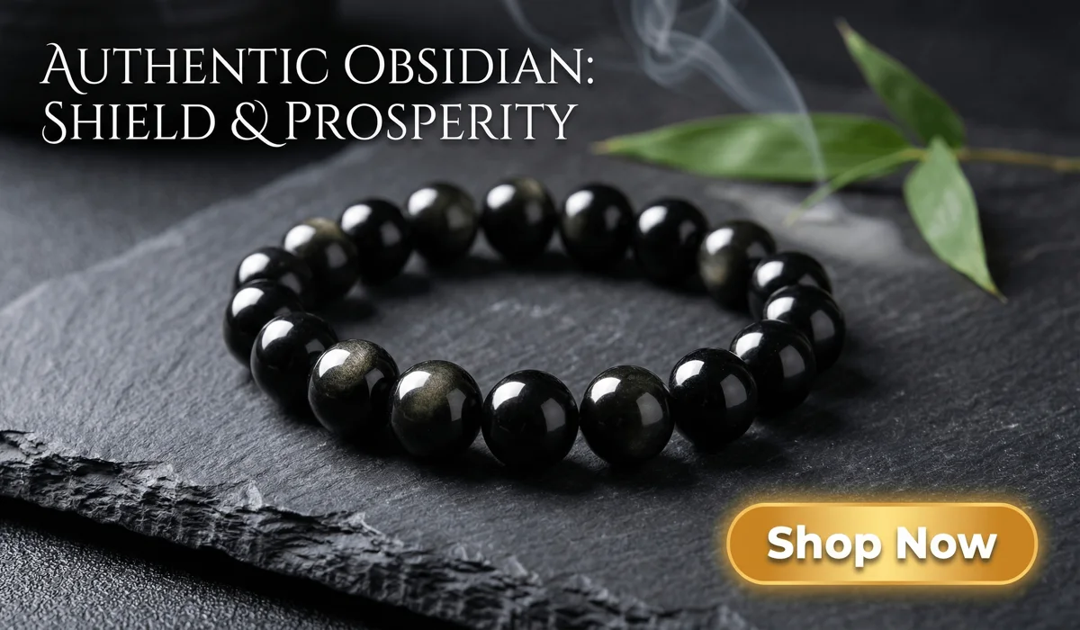 The Spiritual Meaning of Black Obsidian: How to Use the Shield of Light for Protection 3 - Buddha Bodhis Natural Black Obsidian Bracelet for Protection and Wealth - High-end Spiritual Jewelry for Men and Women