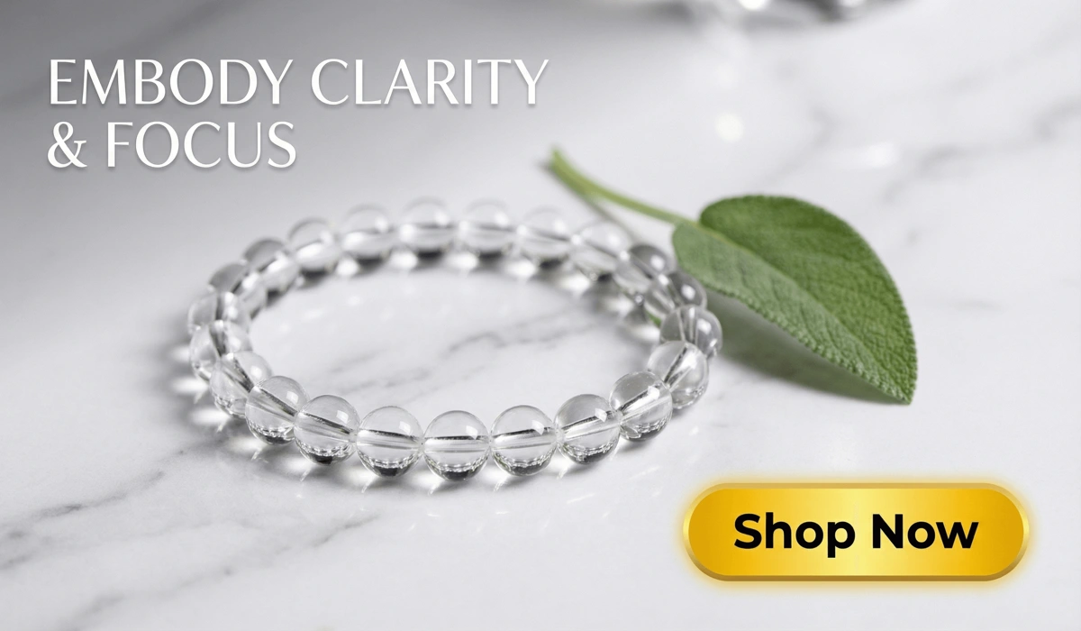 Why You Keep Seeing 333: The Spiritual Meaning and Guidance of the Ascended Masters 3 - Buddha Bodhis Natural Clear Quartz Bracelet - Master Healer Beads for Spiritual Clarity and Aura Cleansing