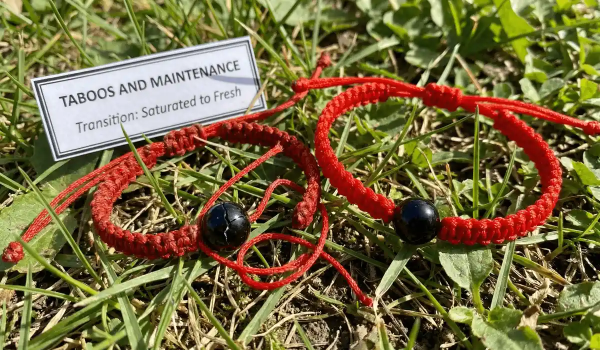 Which Wrist Should a Child Wear a Protection Bracelet On? Left vs. Right Hand Meaning 4 - Buddha Bodhis A broken protection bracelet on the ground symbolizing it has absorbed negative energy and needs replacement.