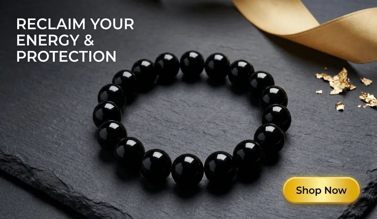 Feng Shui Bracelet Guide: Choosing Between Protection and Wealth Benefits 3 - Buddha Bodhis Natural Black Obsidian Bracelet for Protection and Wealth - Premium Gemstone Jewelry for Energy Healing