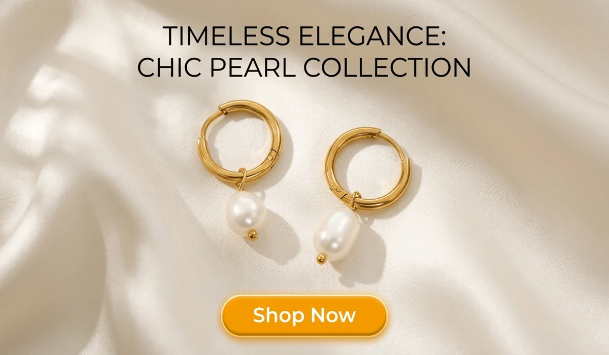The Spiritual Meaning and Healing Benefits of Wearing Pearls for Women 3 - Buddha Bodhis Elegant Natural Freshwater Pearl Hoop Earrings in Titanium Steel displayed on luxury silk background - Shop Now for Chic Jewelry