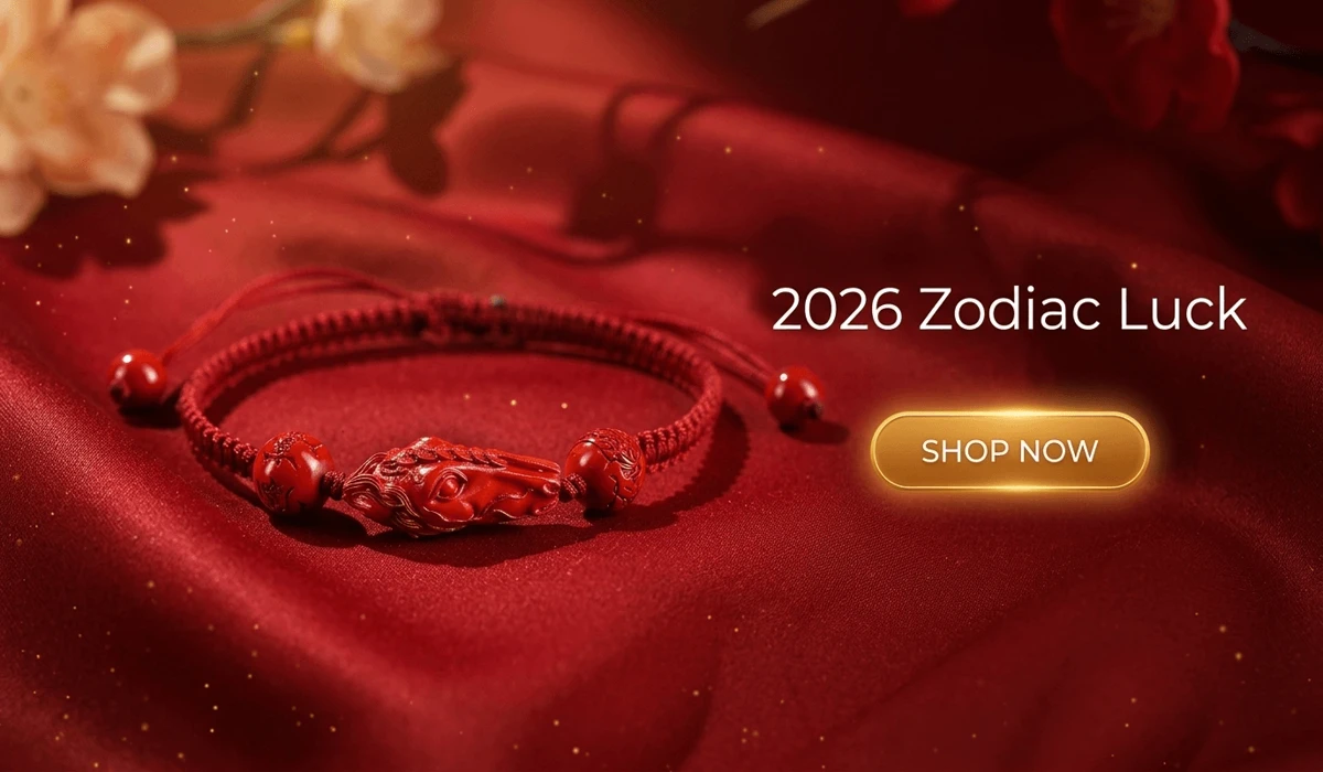 The Spiritual Significance of the 7 Knot Red String Bracelet for Men 3 - Buddha Bodhis Red cinnabar horse bracelet 2026 zodiac amulet with Shop Now button
