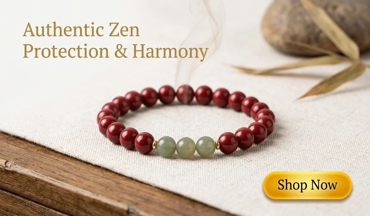Jade Roller vs. Gua Sha: Choosing the Right Tool for Your Facial Ritual 3 - Buddha Bodhis Handcrafted Red Cinnabar and Jade Bracelet for Protection and Harmony