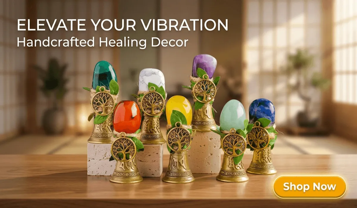 The Meaning and Mindful Benefits of Desktop Zen Gardens 4 - Buddha Bodhis Handmade Natural Crystal Tree of Life Bell for meditation altar decor and spiritual healing