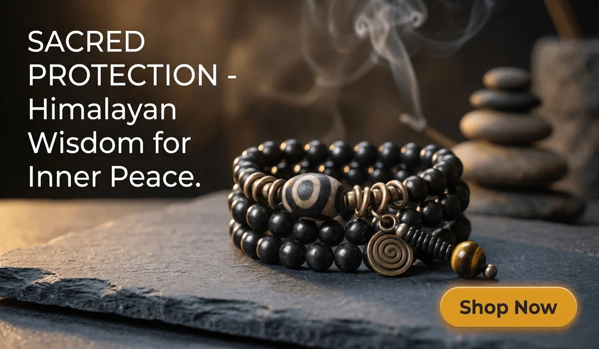 Which Hand to Wear a Dzi Bead Bracelet? Traditional Rules and Etiquette 2 - Buddha Bodhis Three-Eyed Dzi Bead Bracelet Tibetan Protection Mala for spiritual meditation and mindfulness