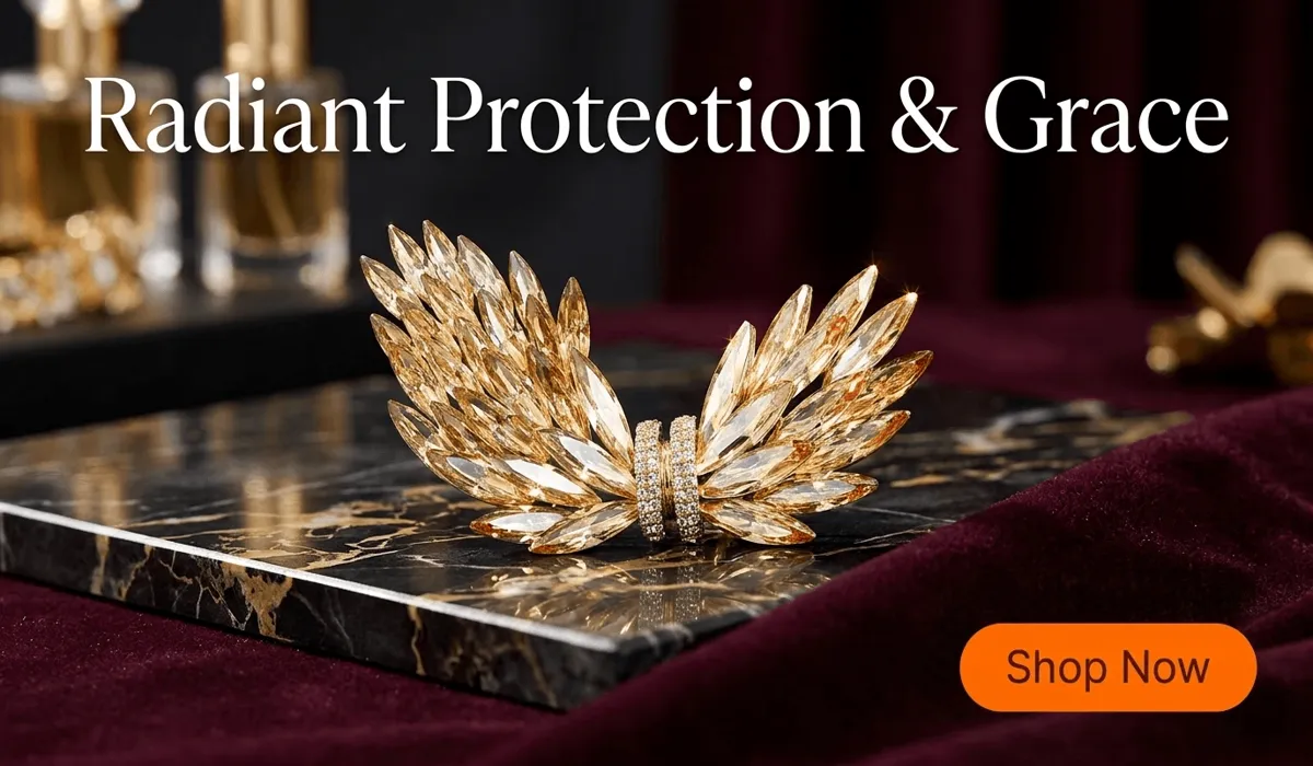 The Spiritual Meaning of a Broken Brooch: Understanding the Symbolic Message 2 - Buddha Bodhis Luxury Golden Wing Austrian Crystal Brooch Phoenix Talisman