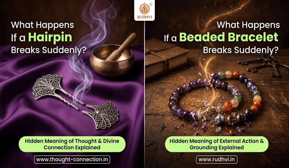 The Spiritual Significance of a Broken Hairpin: Messages of Release and Energy Shifts 3 - Buddha Bodhis Comparison between a broken hairpin and a broken bracelet, illustrating the difference between internal spiritual shifts and external life changes.