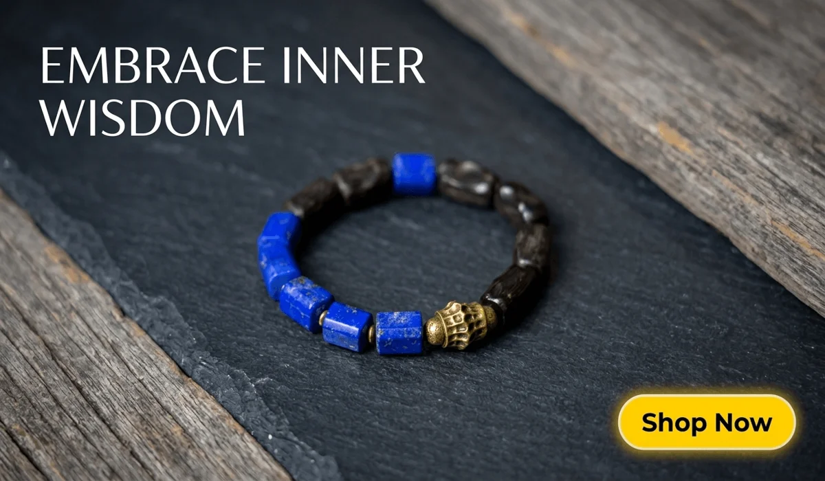 How Lapis Lazuli Enhances Communication and Confidence in Public Speaking 2 - Buddha Bodhis Lapis Lazuli Ebony Bracelet - Grounded Wisdom Jewelry for spiritual balance and inner peace - Handcrafted blue stone and dark wood meditation bracelet