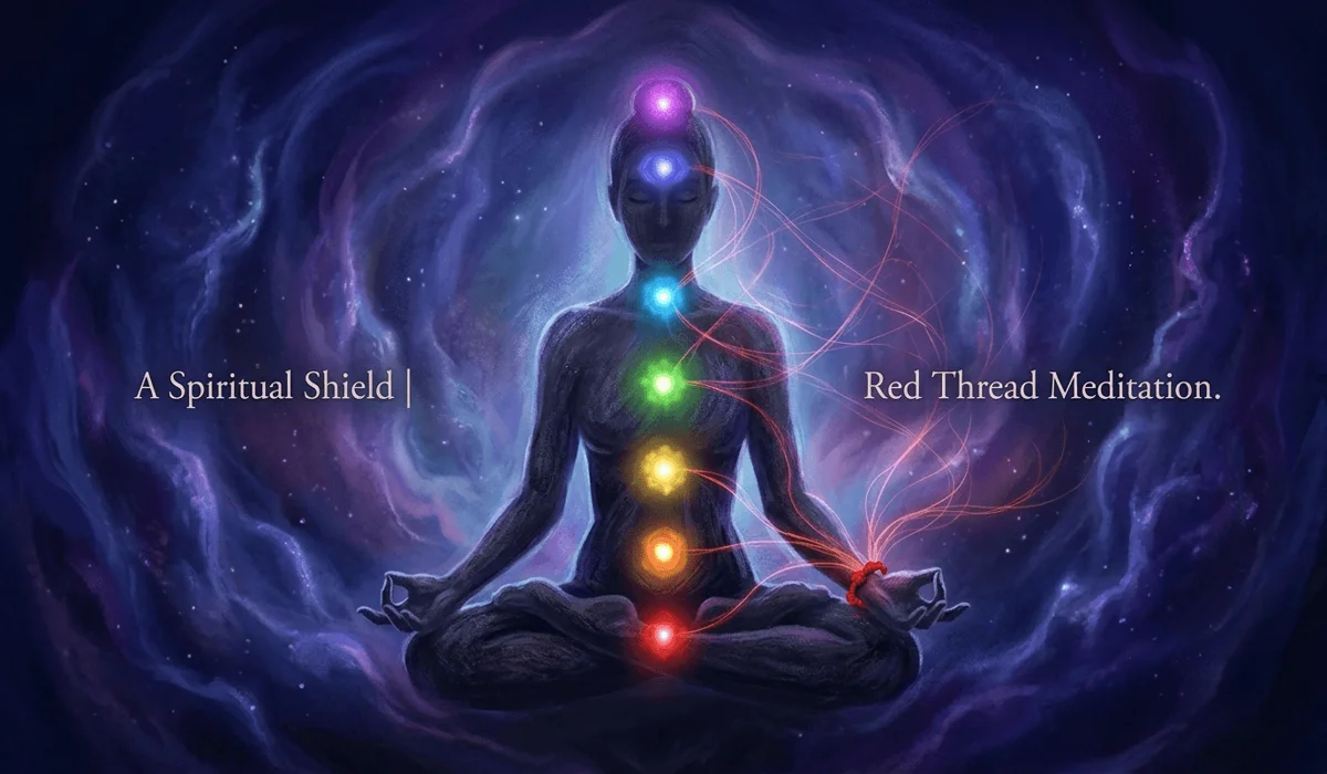 A Spiritual Guide to the 7 Knots Protection Bracelet: Meaning, Rituals, and Benefits 1 - Buddha Bodhis Digital illustration representing the spiritual meaning of the 7 knots bracelet and its connection to the seven energy points.