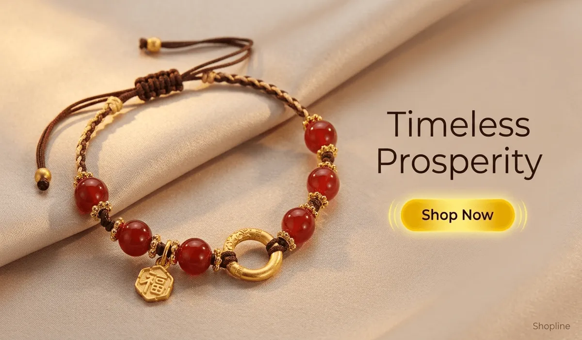 A Spiritual Guide to the 7 Knots Protection Bracelet: Meaning, Rituals, and Benefits 3 - Buddha Bodhis Handcrafted Red Agate Bracelet with Gold Fu Charm for Fortune and Protection