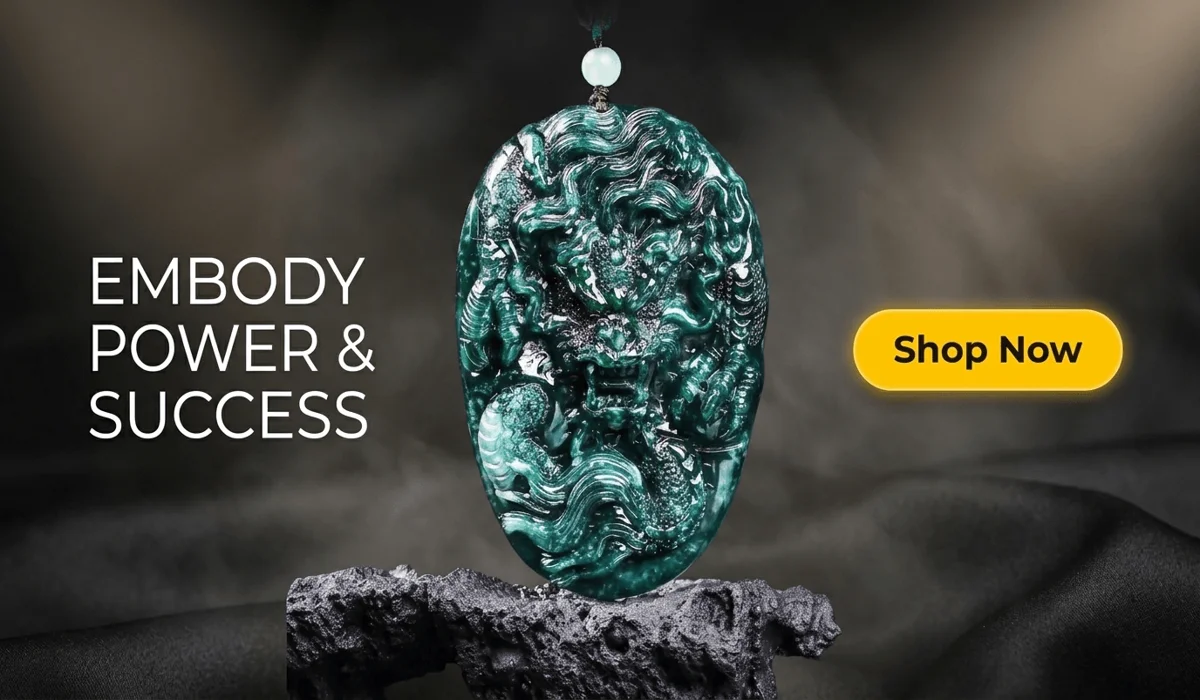 The Meaning of the Dragon Zodiac: Personality, Action, and Guardian Buddha Samantabhadra 2 - Buddha Bodhis 88g Natural Jadeite Dragon Pendant - 3D High-Relief Amulet for Success and Protection, Premium Hand-Carved Jade Jewelry