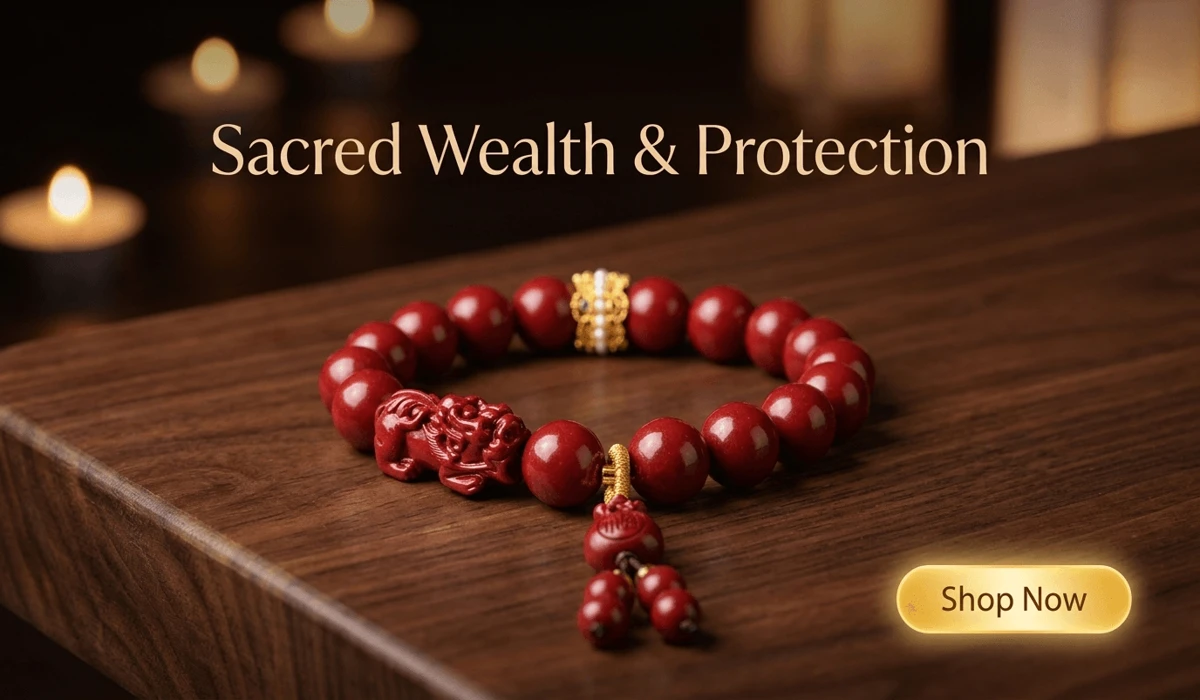 Pixiu Placement Guide: Feng Shui Rules for Your Home and Office 3 - Buddha Bodhis Handcrafted Natural Red Cinnabar Pixiu Bracelet with Lucky Bag Amulet for wealth and protection