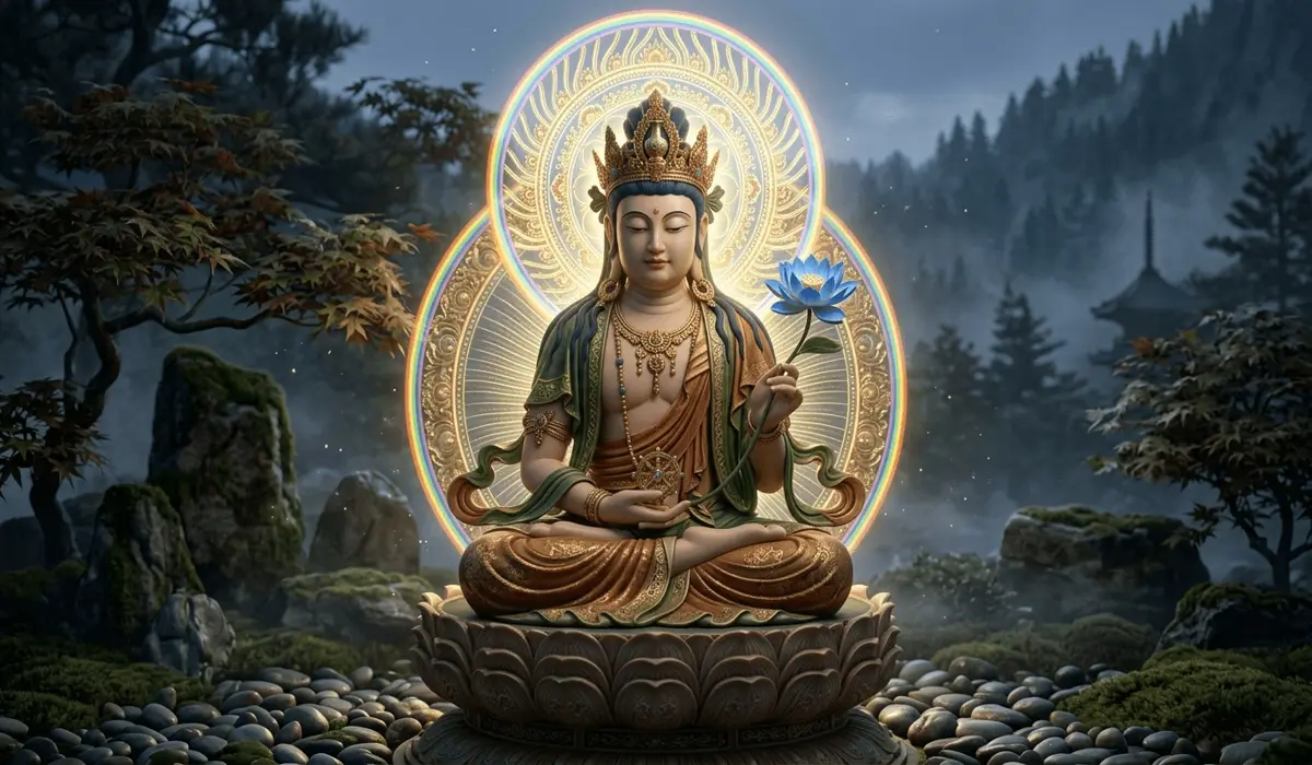 The Horse Chinese Zodiac: Spiritual Meaning, Personality, and the Guardian Buddha Mahasthamaprapta 1 - Buddha Bodhis Mahasthamaprapta (Dashizhi Pusa), the Guardian Buddha of the Horse Zodiac, symbolizing spiritual protection and wisdom.