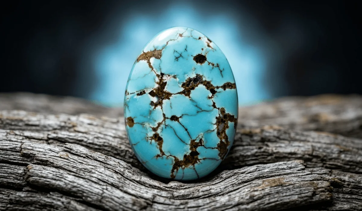 How to Use Turquoise for Throat Chakra Healing and Clear Communication - Buddha Bodhis High-quality raw turquoise stone with natural matrix patterns used for throat chakra healing and energetic support.
