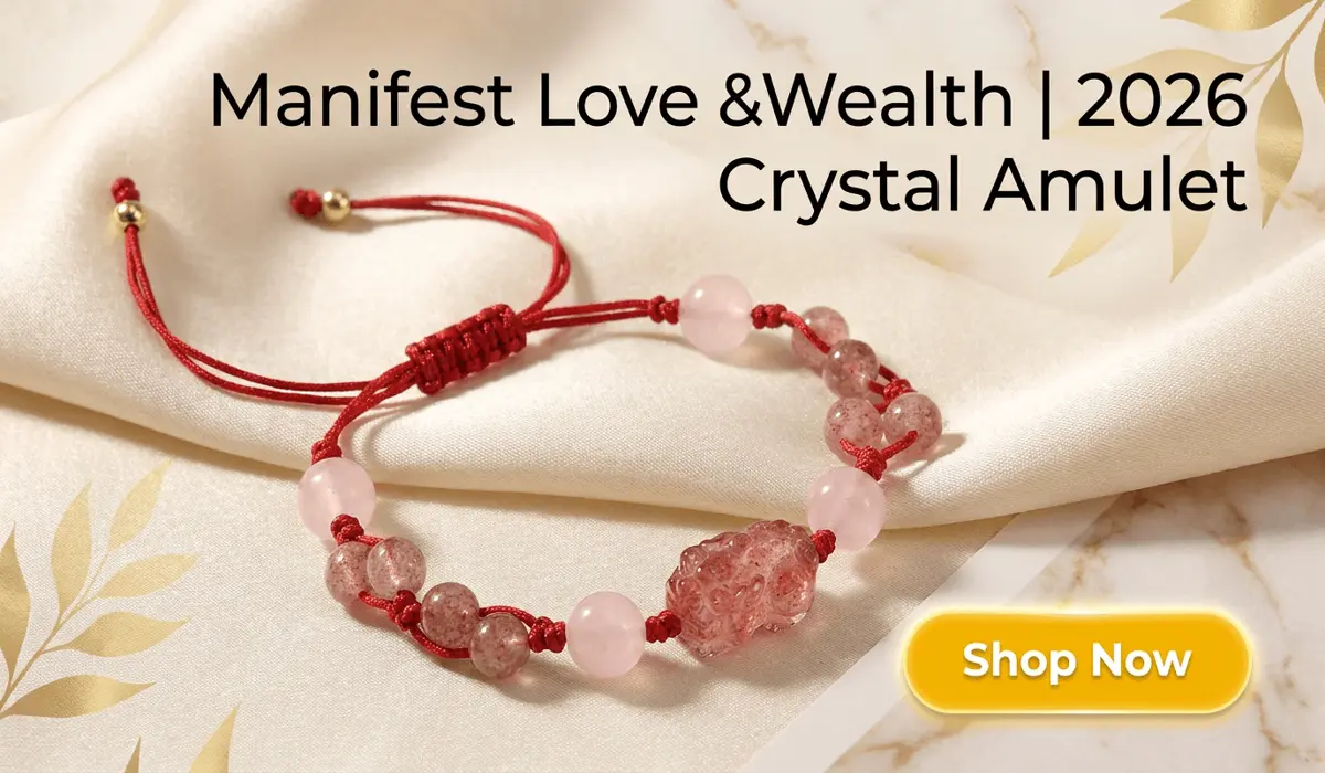 How Rose Quartz Nurtures Self-Love and Deepens Relationships 2 - Buddha Bodhis Handcrafted Rose Quartz and Strawberry Quartz Pixiu Red String Bracelet for 2026 Love and Wealth Amulet