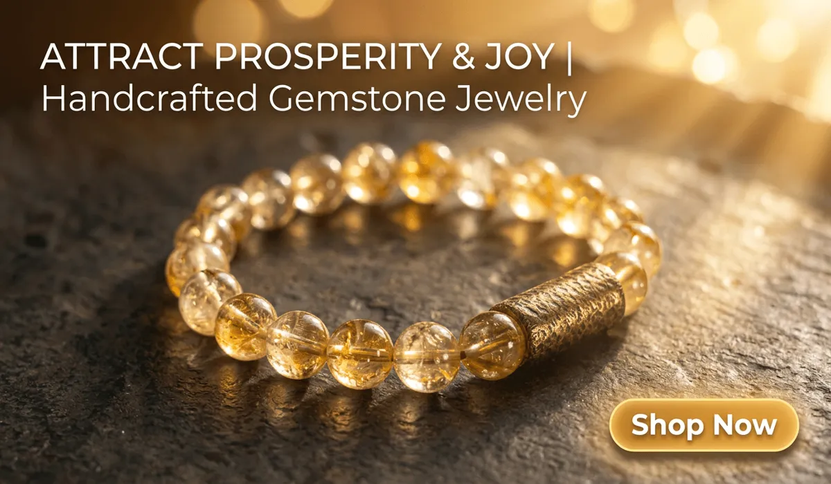 Citrine Birthstone Meaning: A Guide to November's Stone of Light and Abundance 3 - Buddha Bodhis Golden Citrine and Textured Brass Gemstone Bracelet for Prosperity and Minimalist Style