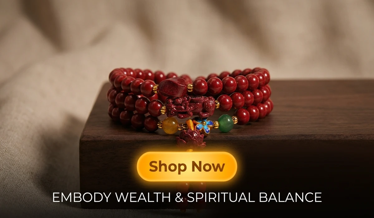 Understanding the White Lotus Flower: Symbolism and the Path to Purity 4 - Buddha Bodhis Handcrafted Natural Red Cinnabar Mala Bracelet with Pixiu Wealth and Lotus Rebirth Charms - Authentic Spiritual Jewelry for Prosperity and Protection