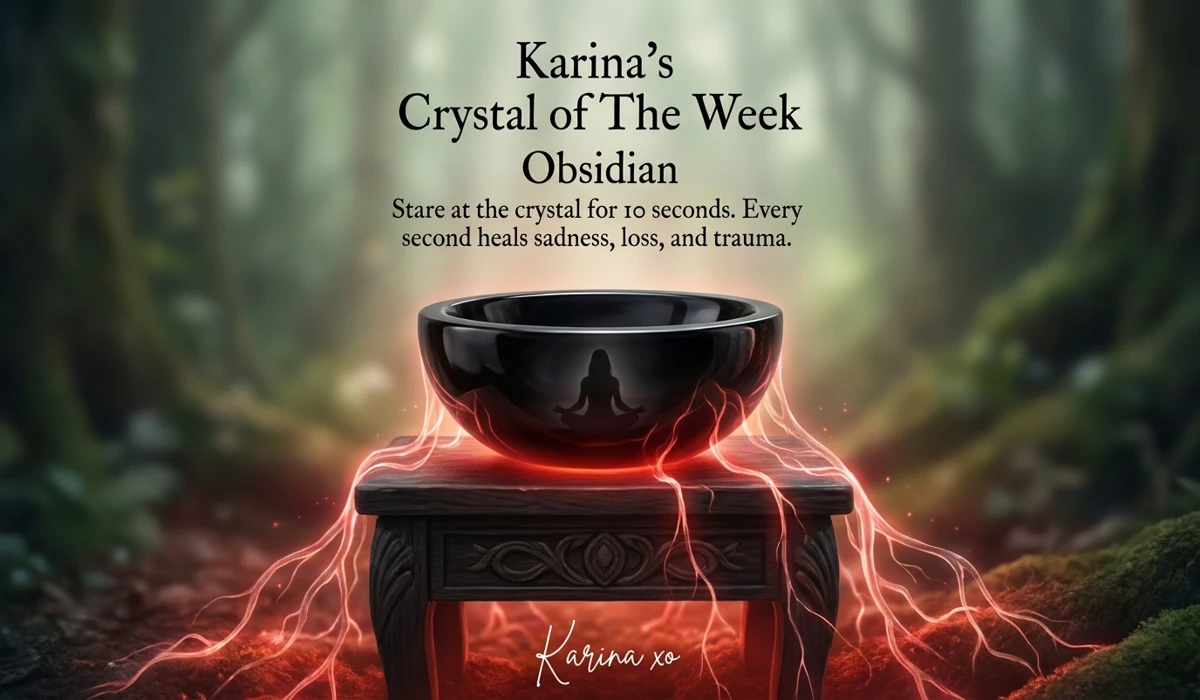Spiritual Shielding: How to Use Black Obsidian for Energy Protection 1 - Buddha Bodhis Polished Black Obsidian mirror used for shadow work and root chakra grounding, symbolizing spiritual self-reflection.